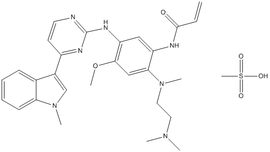 Osimertinib mesylate (AZD-9291 mesylate) Structure
